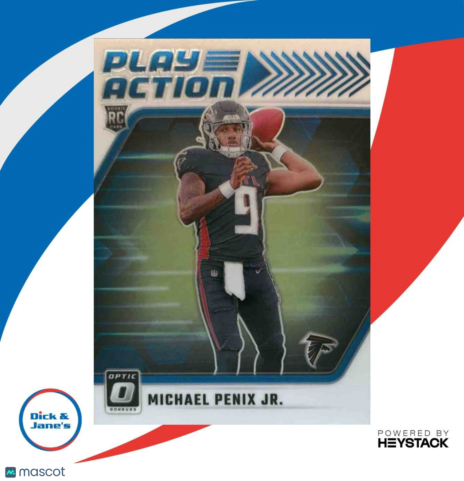 2024 Panini Donruss Optic Michael Penix Jr. Play Action #4 RC Atlanta Falcons - Sports Cards