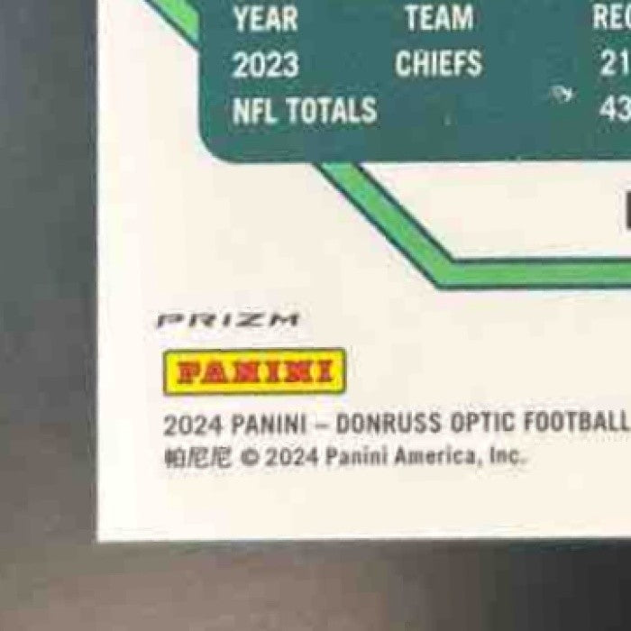 2024 Panini Donruss Optic Skyy Moore Ice 1/15 #96 Kansas City Chiefs BOOK END - Sports Cards