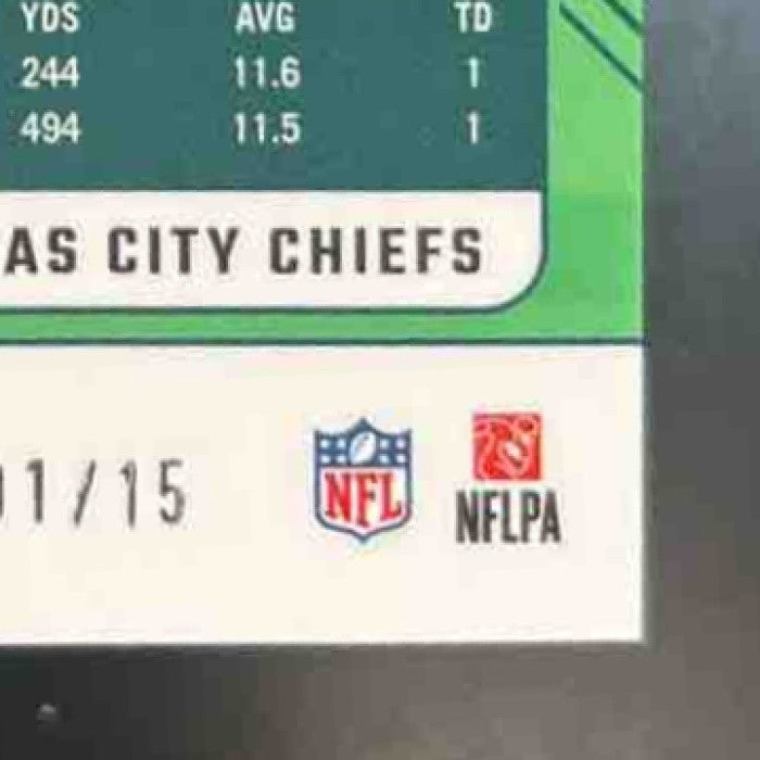 2024 Panini Donruss Optic Skyy Moore Ice 1/15 #96 Kansas City Chiefs BOOK END - Sports Cards