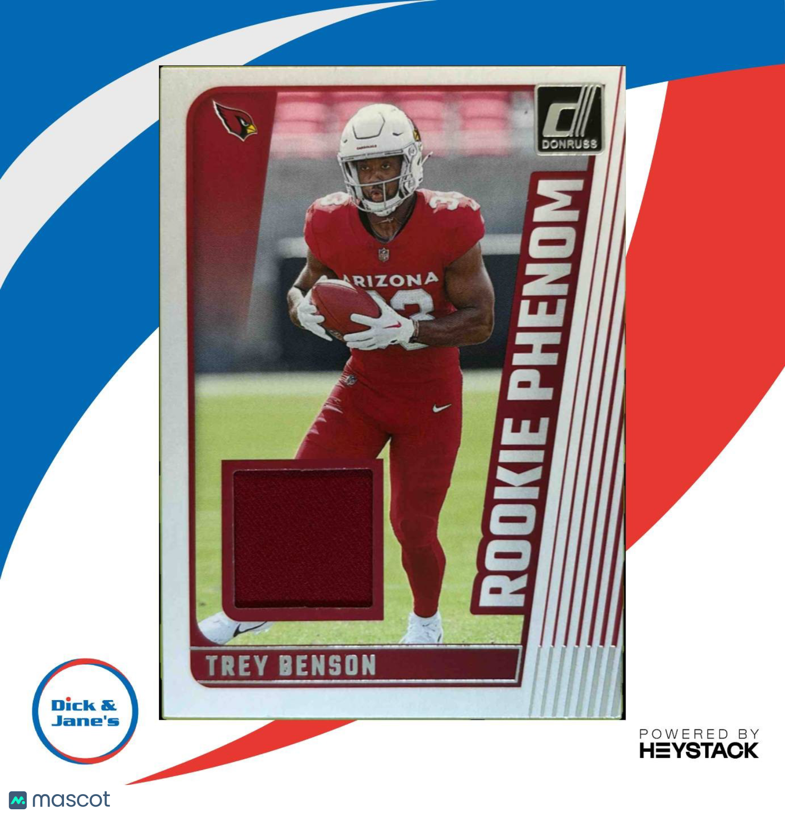 2024 Panini Donruss Trey Benson Rookie Phenom Jerseys RC Arizona Cardinals - Sports Cards
