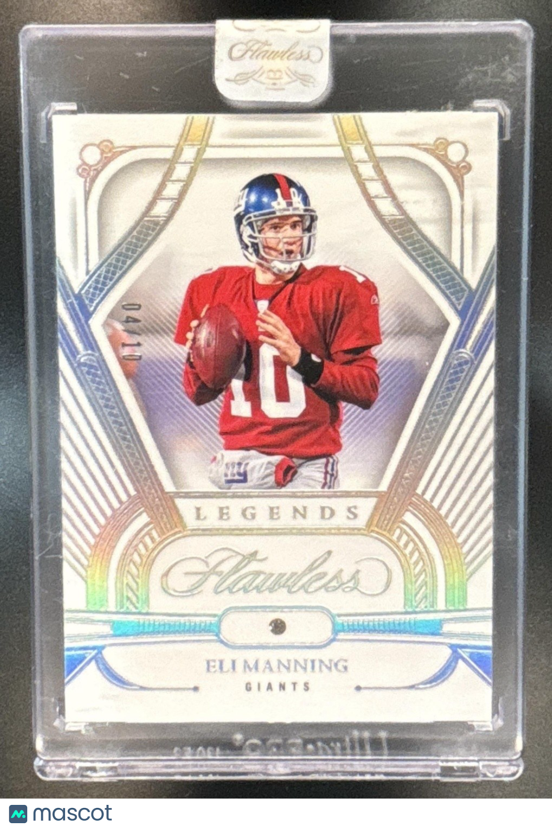 2024 Panini Flawless Eli Manning Legends AUTHENTIC DIAMOND /15 New York Giants - Sports Cards