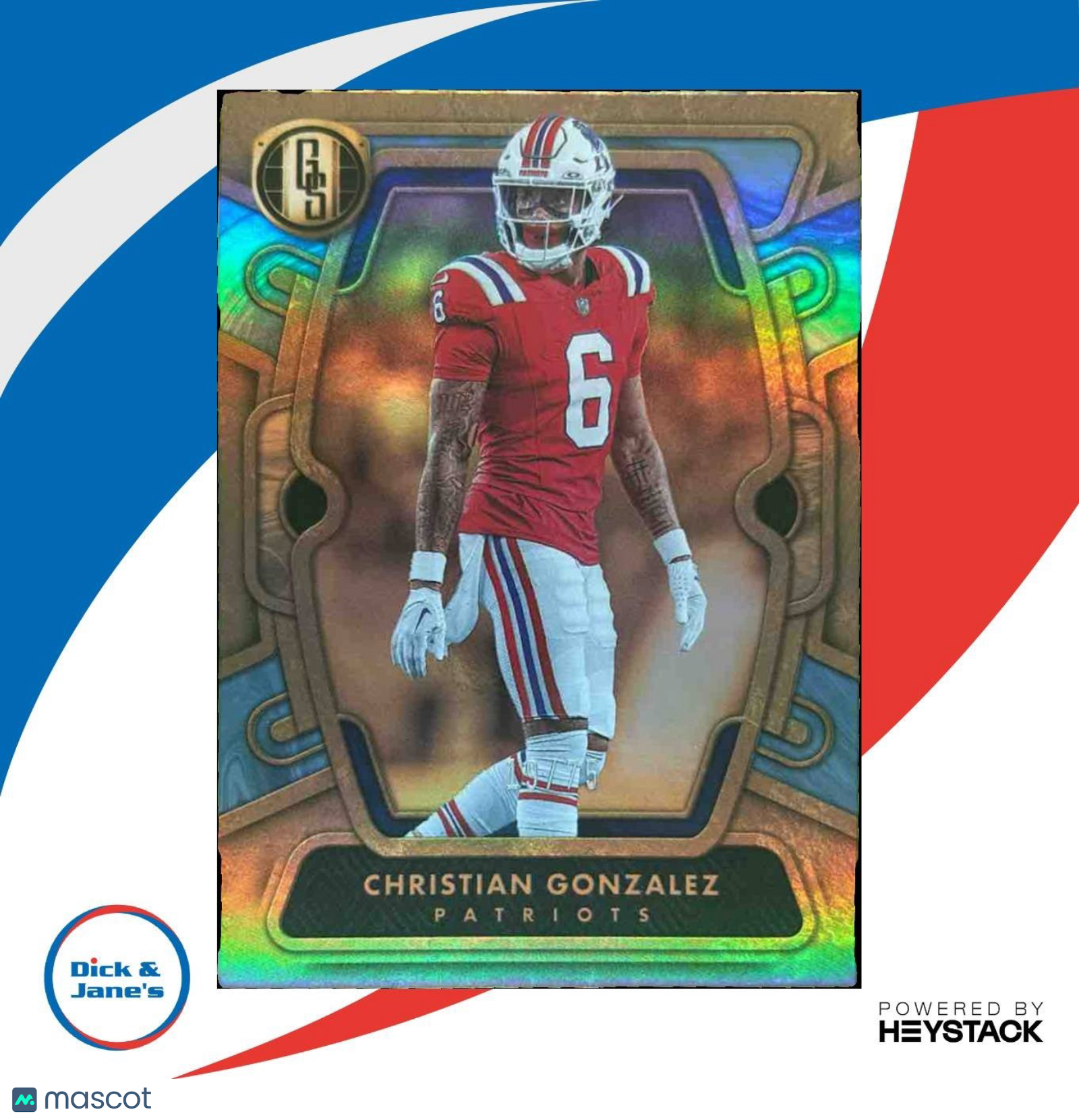2024 Panini Gold Standard Christian Gonzalez Platinum /75 #67 Patriots - Sports Cards
