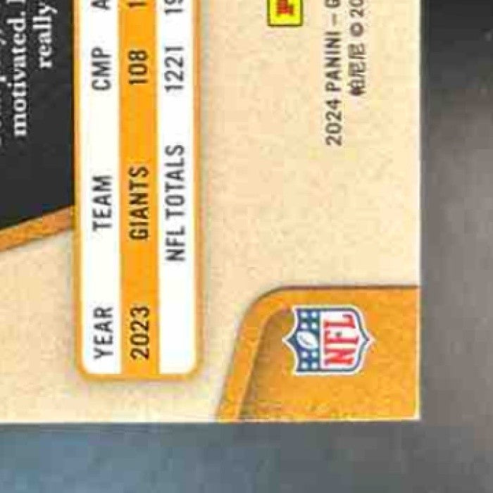 2024 Panini Gold Standard Daniel Jones Platinum 1/75 BOOK END #73 New York Giant - Sports Cards