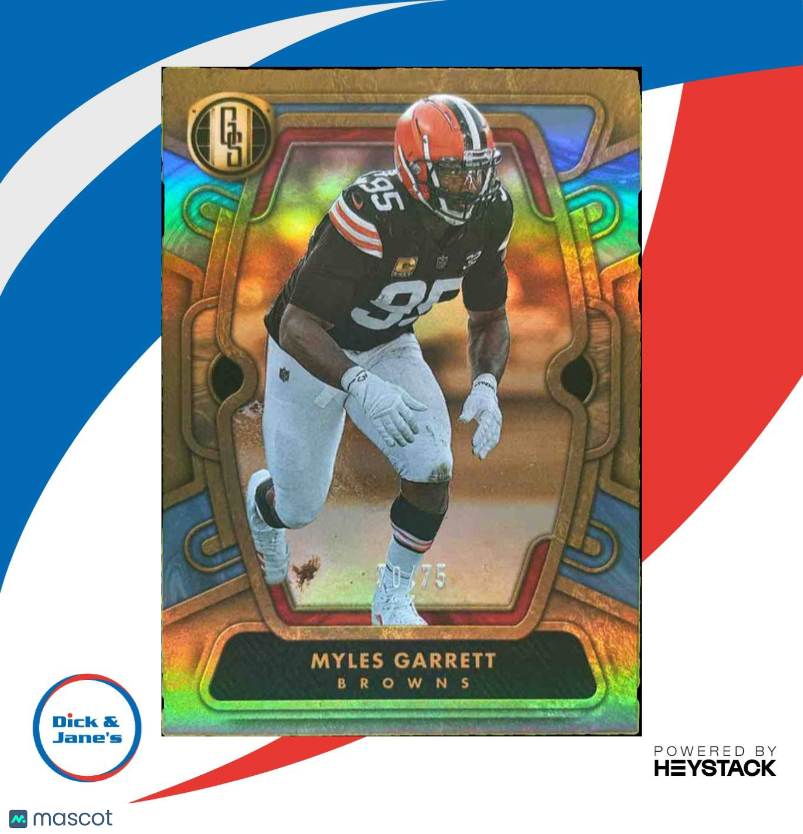 2024 Panini Gold Standard Myles Garrett Platinum 70/75 #21 Cleveland Browns - Sports Cards