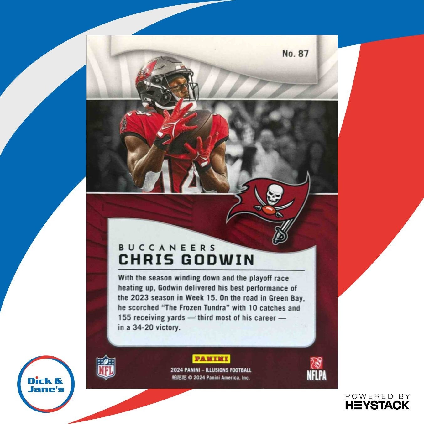 2024 Panini Illusions Chris Godwin Pink Trophy Collection /299 #87 Buccaneers - Sports Cards