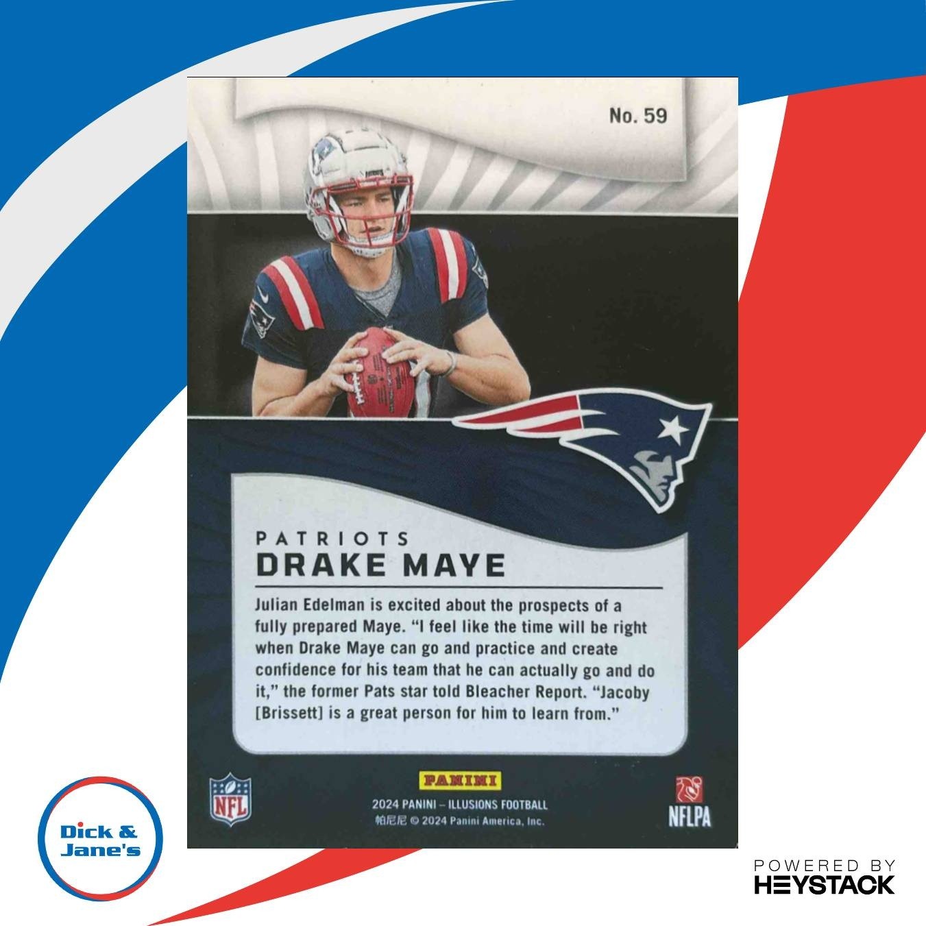 2024 Panini Illusions Drake Maye #59 RC New England Patriots - Sports Cards