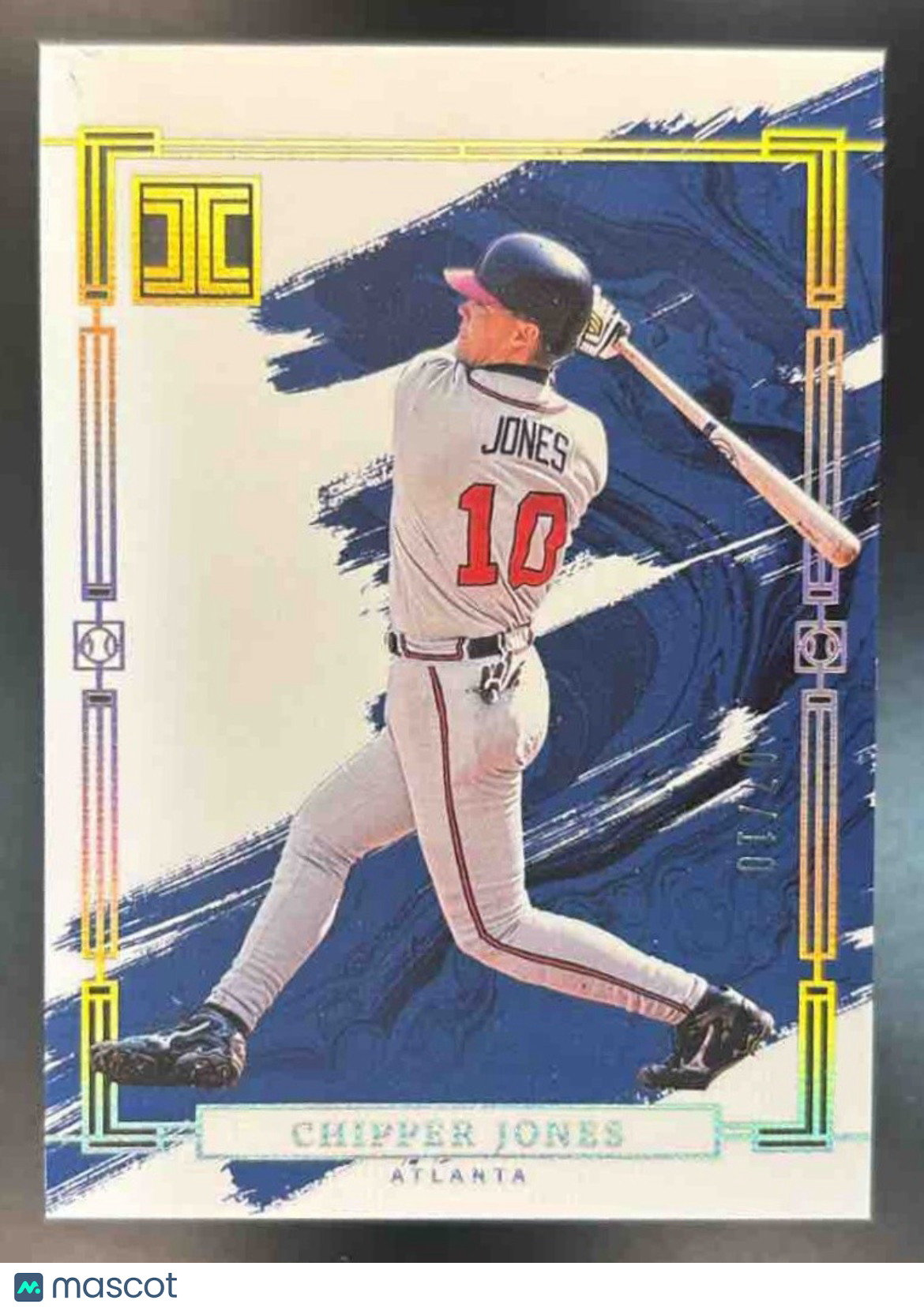2024 Panini Impeccable Chipper Jones Holo Gold /10 #24 Atlanta Braves - Sports Cards