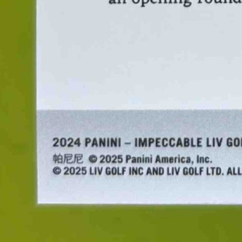 2024 Panini Impeccable LIV Golf Adrian Meronk Variations Red 35/36 #54 Cleeks GC - Sports Cards