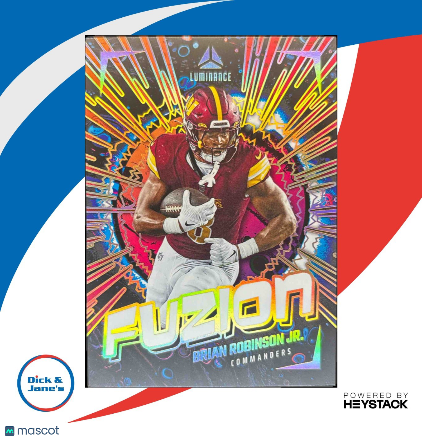 2024 Panini Luminance Brian Robinson Jr. Fuzion #FUZ-BRJ Washington Commanders - Sports Cards