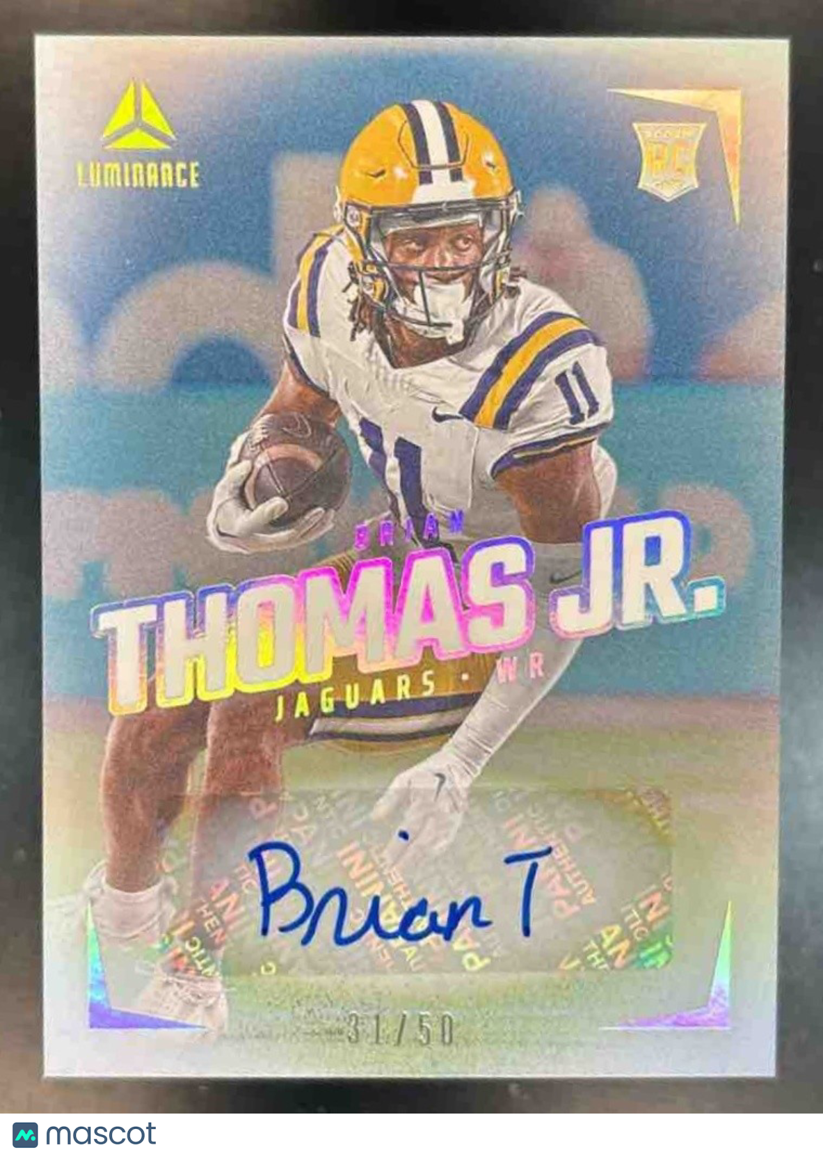 2024 Panini Luminance Brian Thomas Jr. Rookie Auto /50 #125 RC Jaguars - Sports Cards