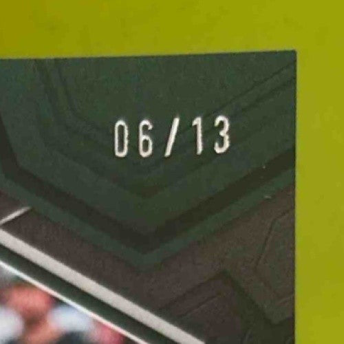 2024 Panini Mosaic Aaron Rodgers Green Swirl Prizm COLOR MATCH /13 #169 Jets - Sports Cards