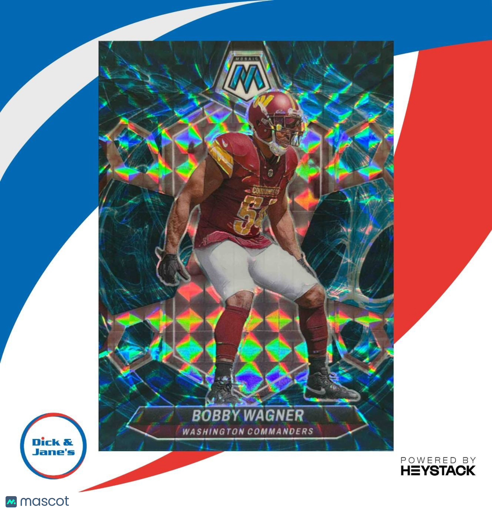 2024 Panini Mosaic Bobby Wagner Genesis Prizm #224 Washington Commanders - Sports Cards