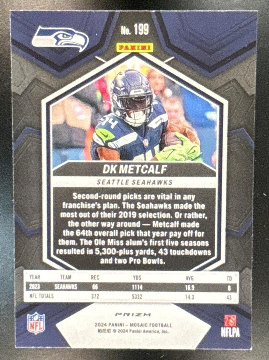 2024 Panini Mosaic DK Metcalf Honeycomb Prizm #199 Seattle Seahawks - Sports Cards