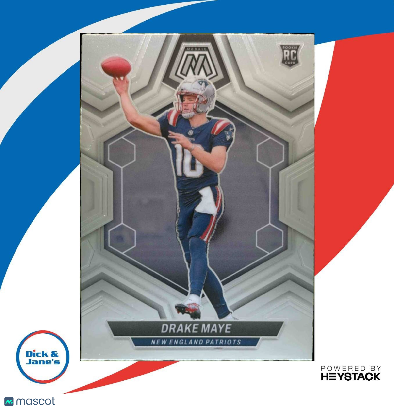 2024 Panini Mosaic Drake Maye #303 RC New England Patriots - Sports Cards