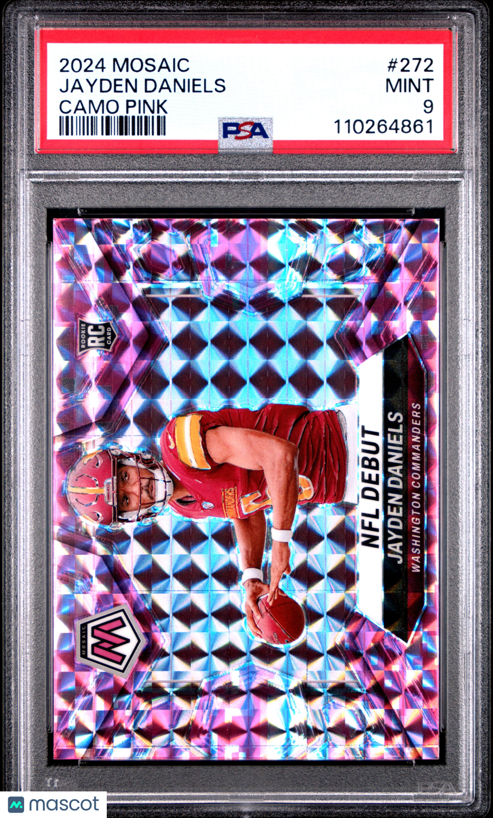 2024 Panini Mosaic Jayden Daniels Camo Pink #272 PSA 9 - Graded Sports Cards