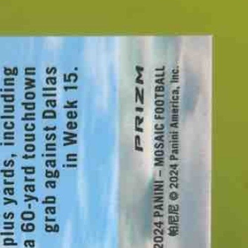 2024 Panini Mosaic Jaylen Waddle Splash Black 1/1 #SS-JWE Miami Dolphins TRUE /1 - Sports Cards