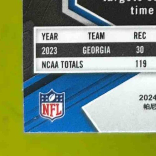 2024 Panini Mosaic Ladd McConkey Red Sparkle Prizm #334 RC Los Angeles Chargers - Sports Cards