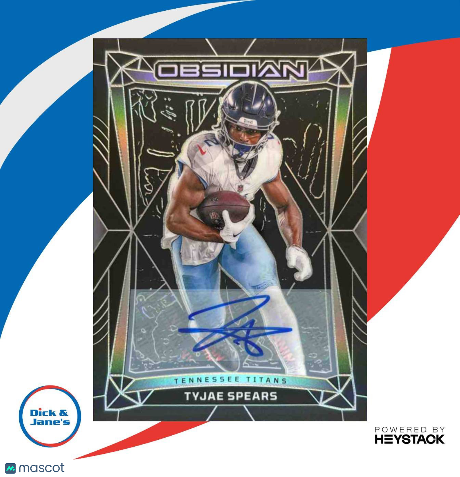 2024 Panini Obsidian Tyjae Spears Signatures #191 Auto Tennessee Titans - Sports Cards