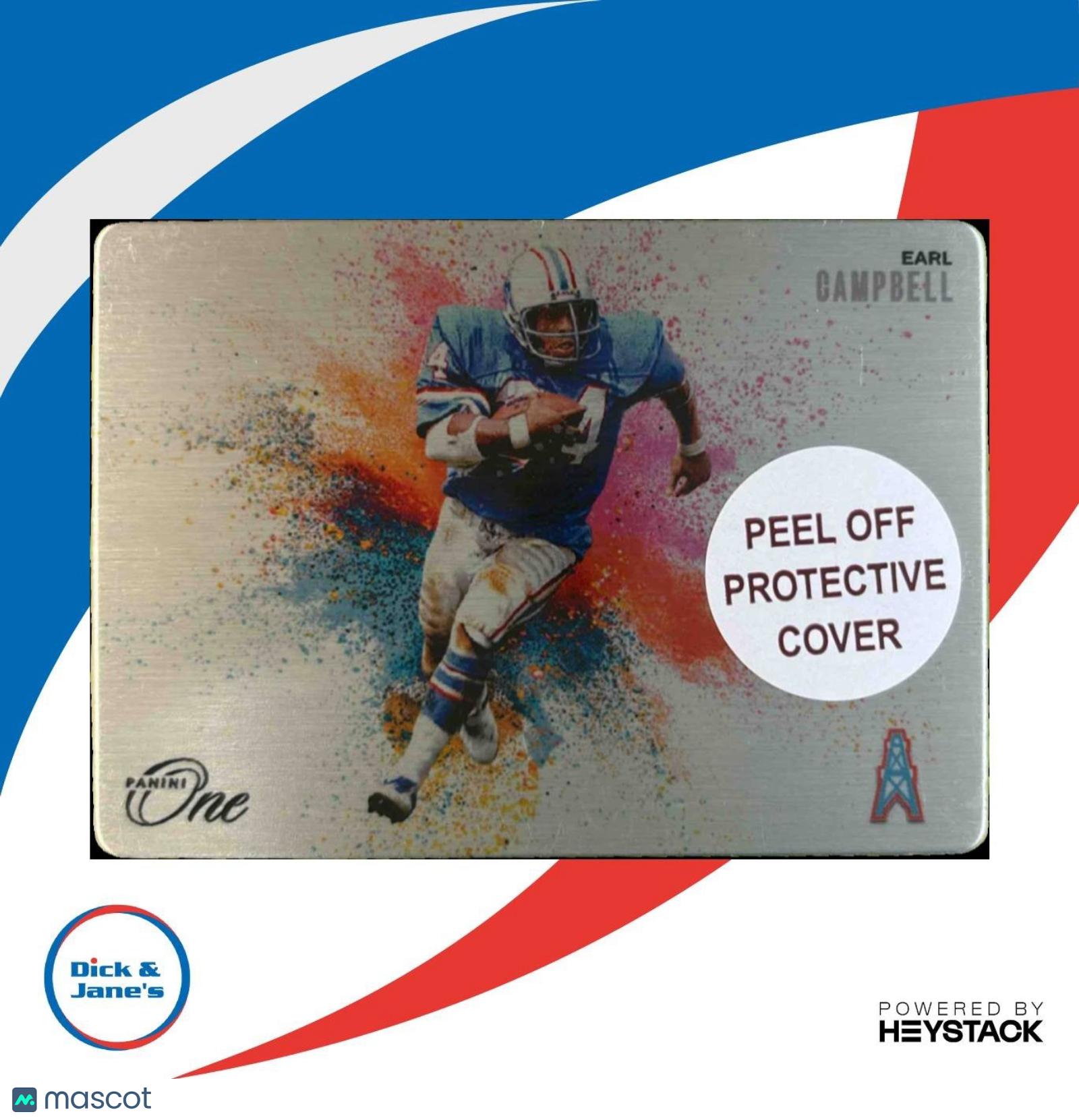 2024 Panini One Earl Campbell Color Blast #CB-ECL - Sports Cards