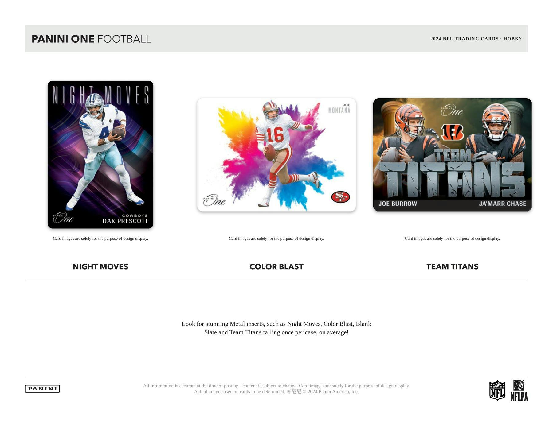 2024 Panini One Football Hobby Box (1 Auto or Mem) - NFL Hobby Box