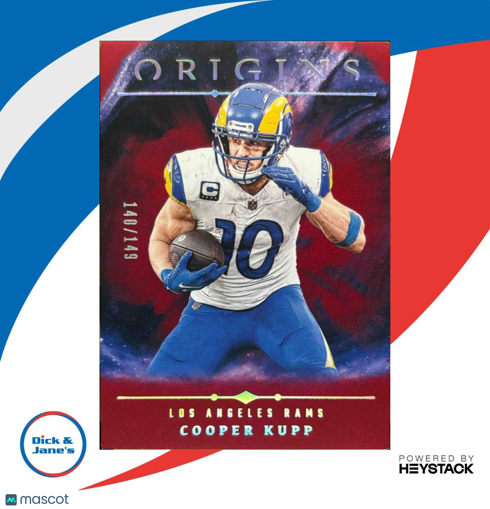 2024 Panini Origins Cooper Kupp Red 140/149 #73 Los Angeles Rams - Sports Cards