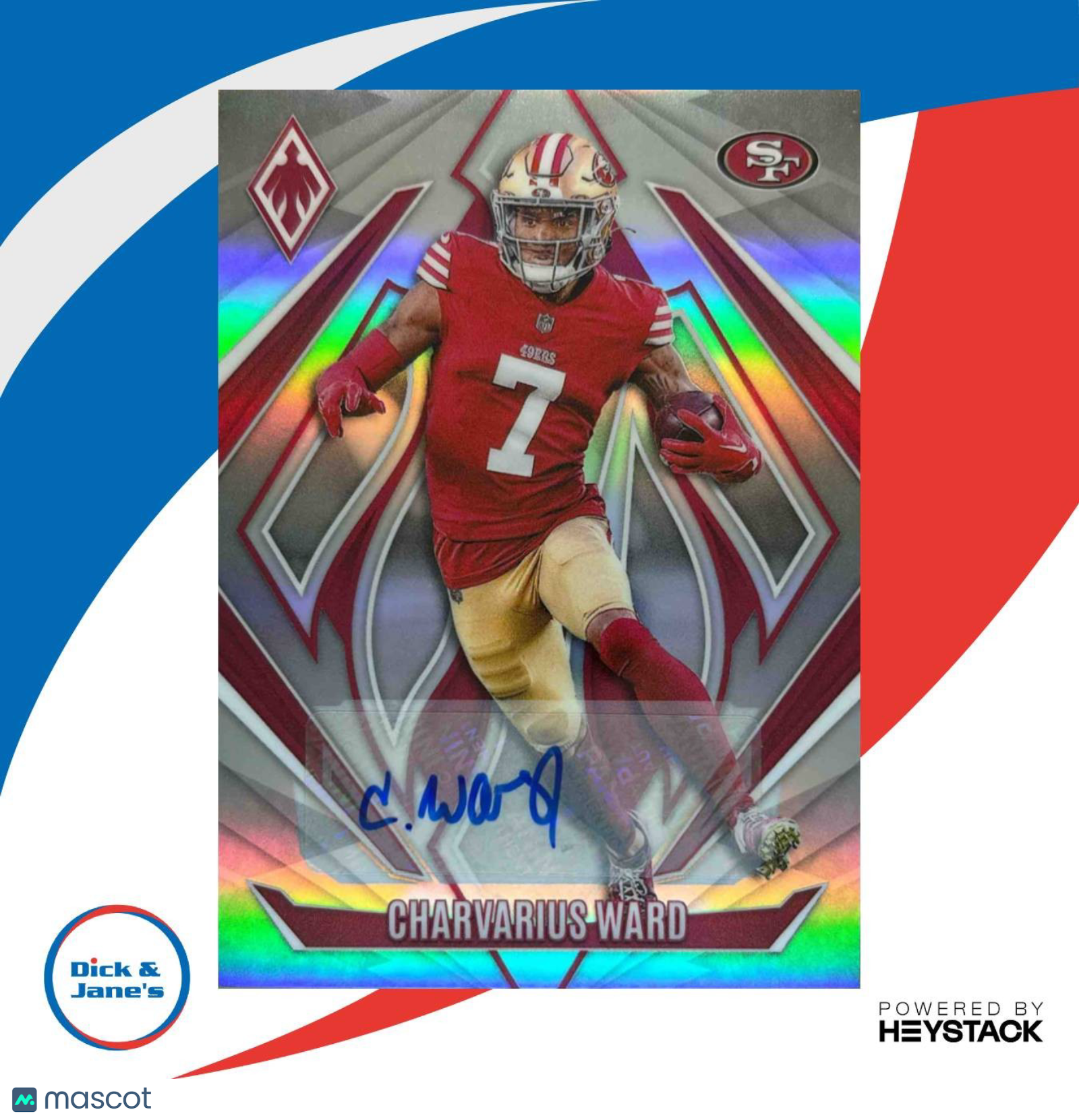 2024 Panini Phoenix Charvarius Ward Auto 26/199 #22 San Francisco 49ers - Sports Cards