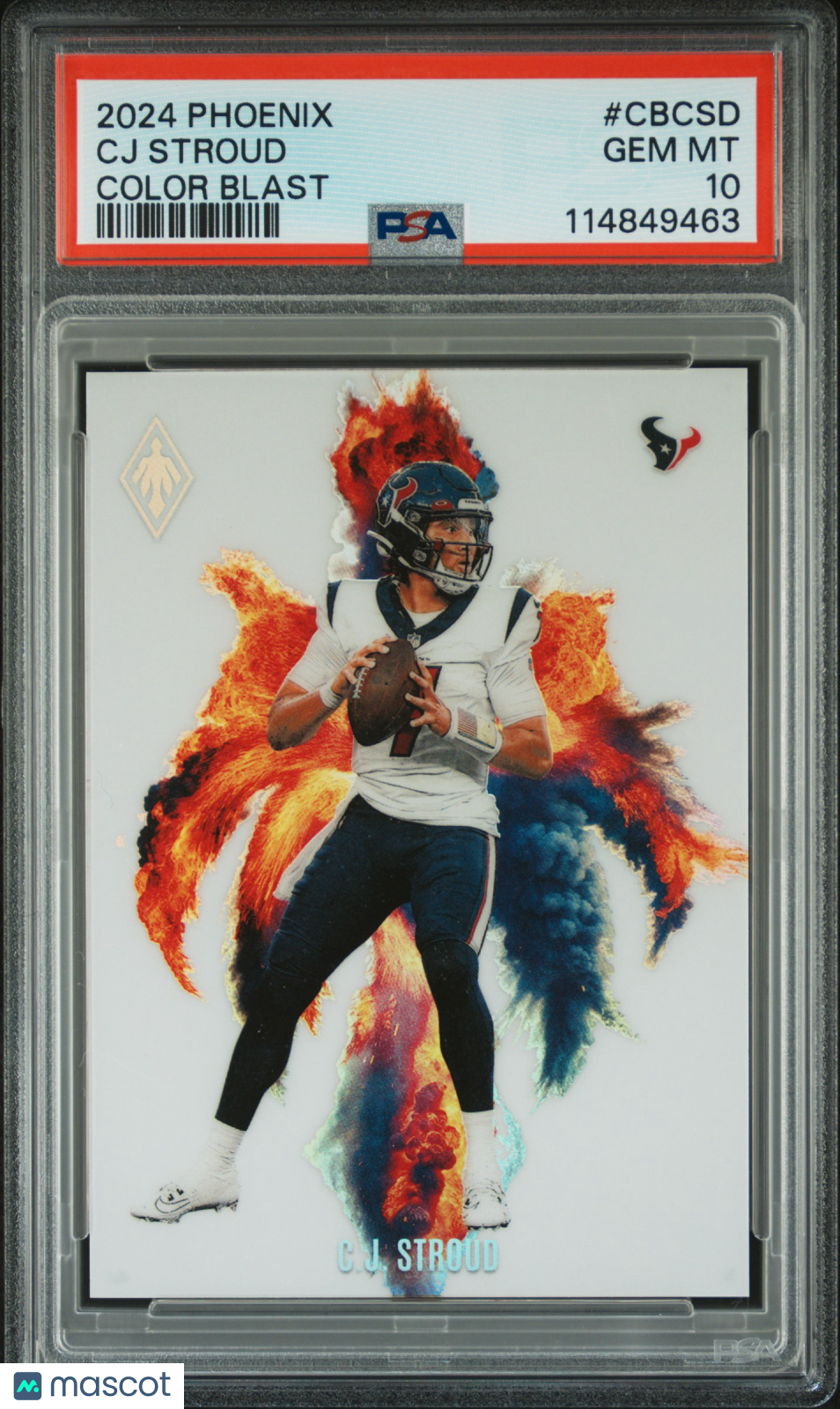 2024 Panini Phoenix Color Blast CJ Stroud #CBCSD PSA 10 GEM MINT Houston Texans - Graded Sports Cards