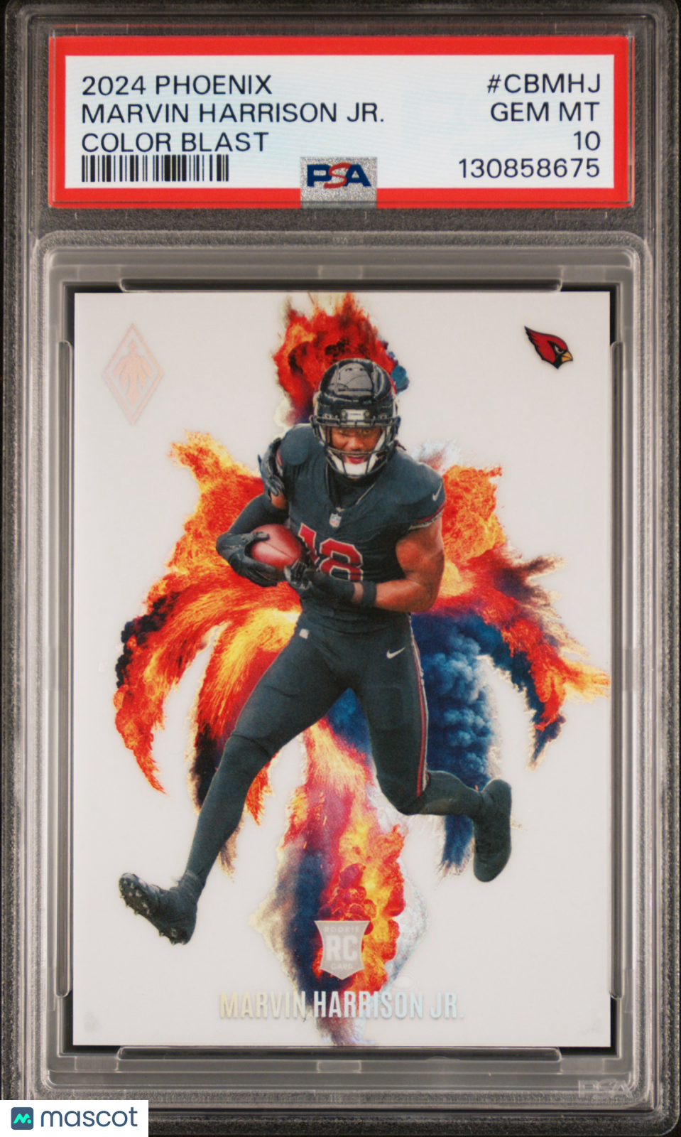 2024 Panini Phoenix Color Blast Marvin Harrison JR. Rookie PSA 10 GEM MINT - Graded Sports Cards