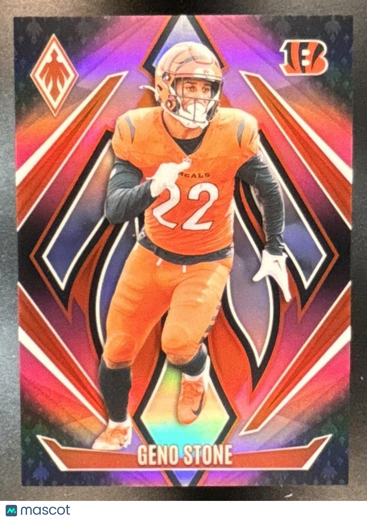 2024 Panini Phoenix Geno Stone Pink Fade /88 #61 Cincinnati Bengals - Sports Cards