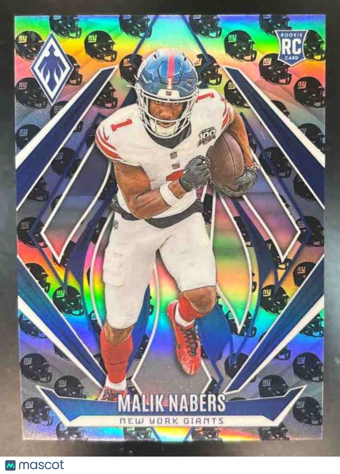 2024 Panini Phoenix Malik Nabers Team Helmet /399 #221 RC New York Giants - Sports Cards