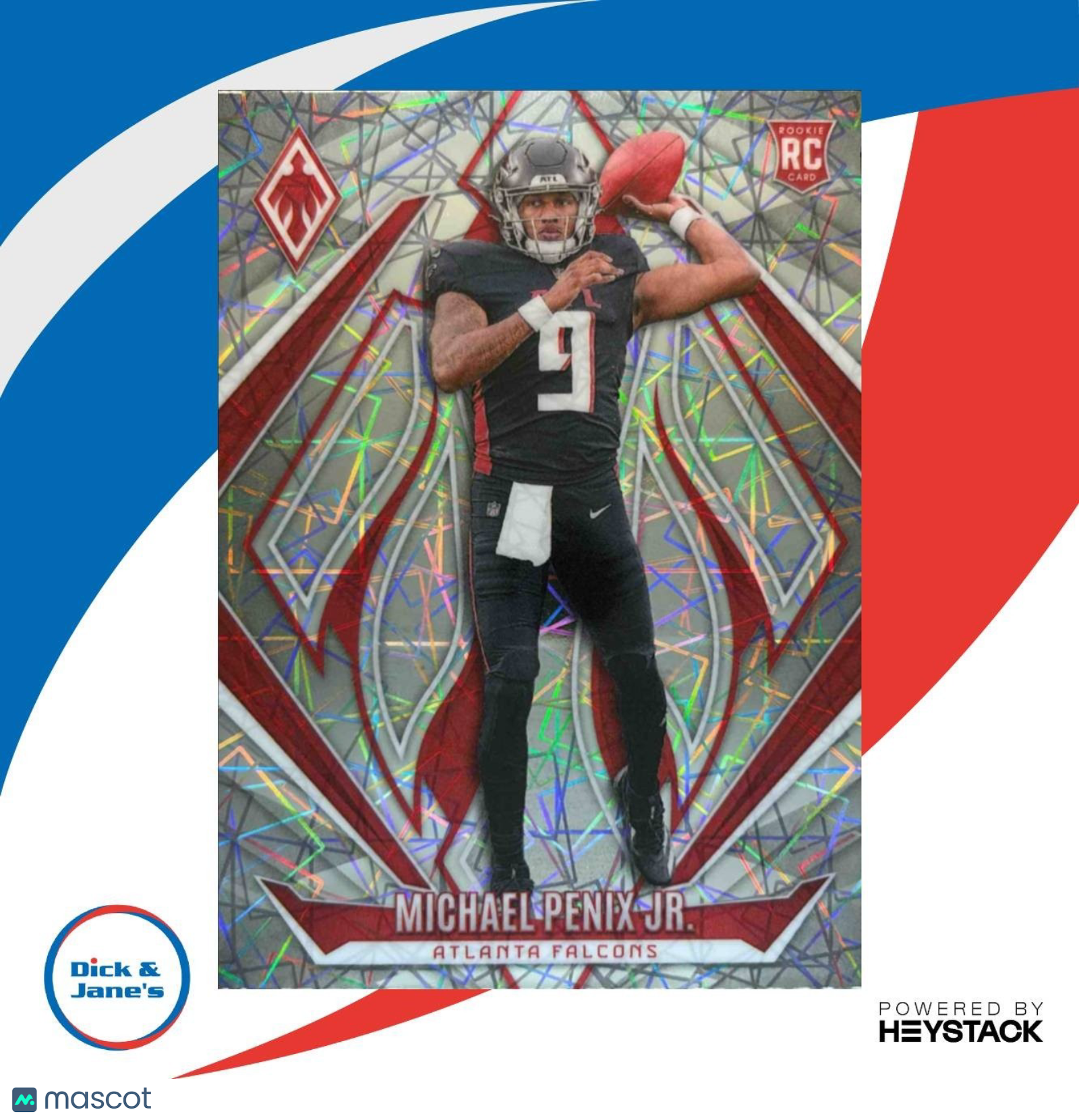 2024 Panini Phoenix Michael Penix Jr. Lazer #229 RC Atlanta Falcons - Sports Cards