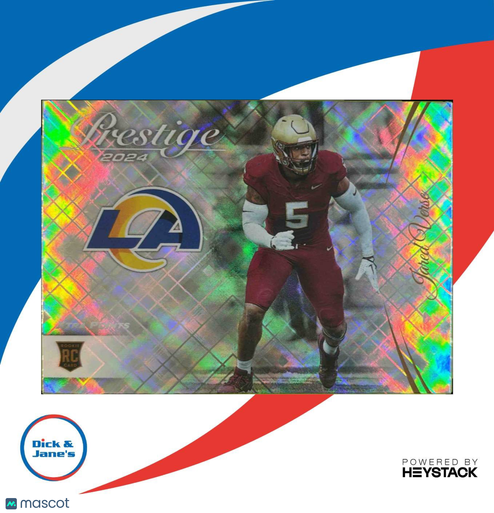 2024 Panini Prestige Jared Verse Diamond Xtra Points #394 RC Los Angeles Rams - Sports Cards