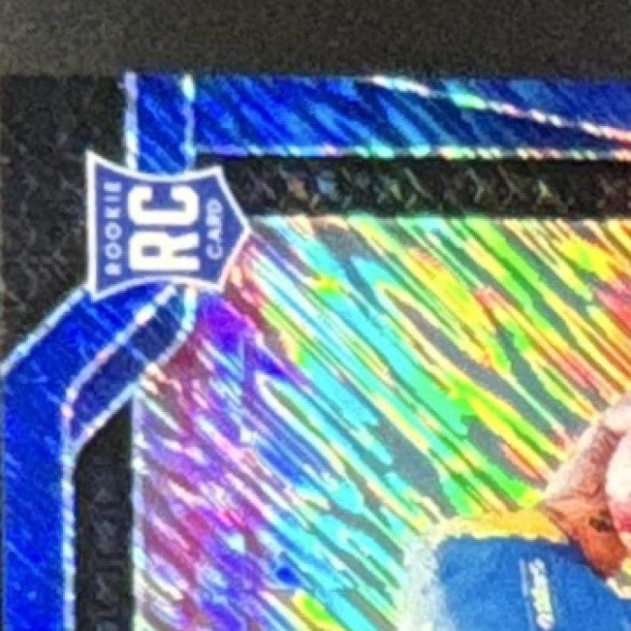2024 Panini Prizm Blake Corum Auto Blue Shimmer /25 #308 RC Los Angeles Rams - Sports Cards
