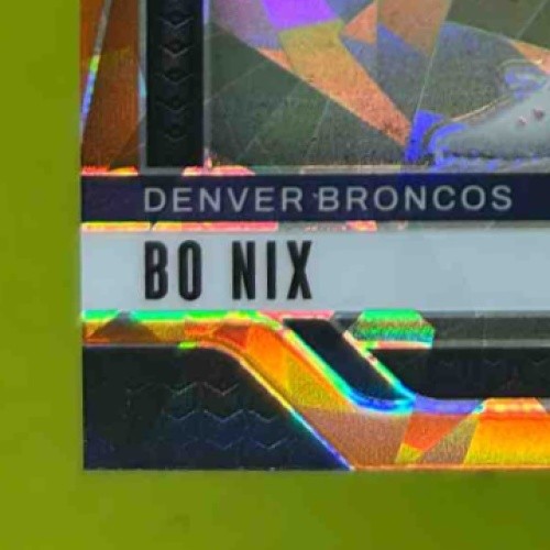 2024 Panini Prizm Bo Nix Orange Ice #309 RC Denver Broncos - Sports Cards