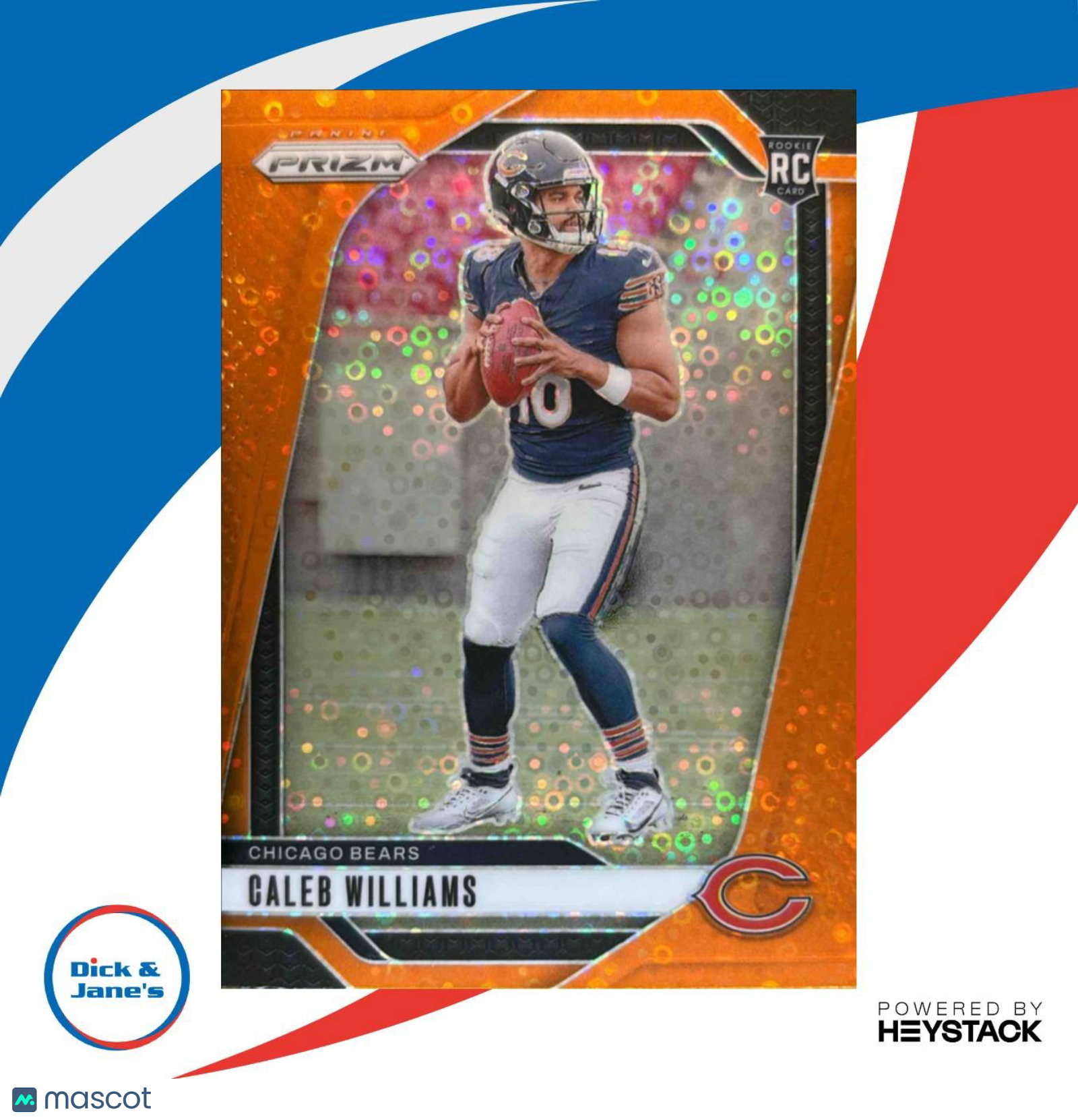 2024 Panini Prizm Caleb Williams Disco #301 RC Chicago Bears - Sports Cards
