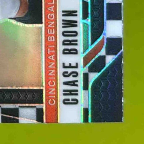 2024 Panini Prizm Chase Brown Black and White Checker #60 Cincinnati Bengals - Sports Cards