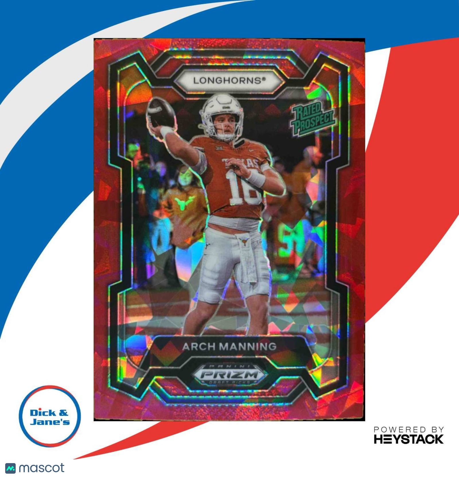2024 Panini Prizm Collegiate Draft Picks Arch Manning Red Ice #192 Longhorns - Sports Cards