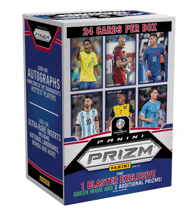 2024 Panini Prizm Copa America Blaster Box (Green Wave + 2 Other Prizms) - Soccer