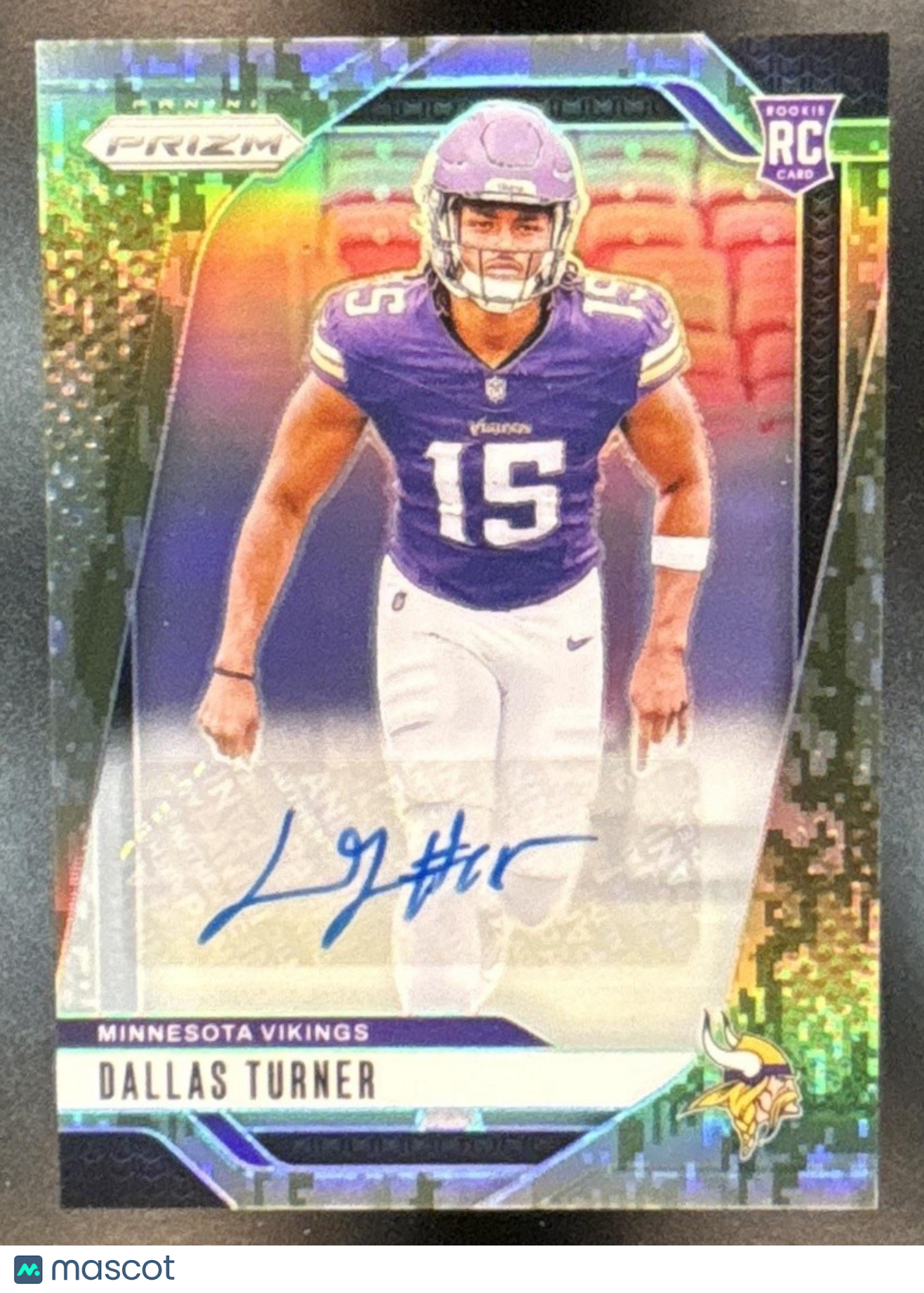 2024 Panini Prizm Dallas Turner Auto Camo /25 #324 RC Minnesota Vikings - Sports Cards