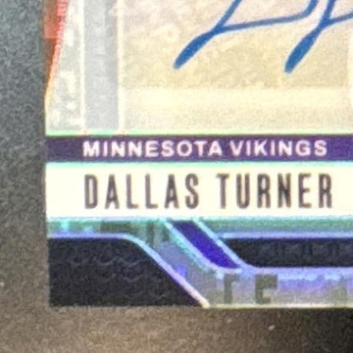 2024 Panini Prizm Dallas Turner Auto Camo /25 #324 RC Minnesota Vikings - Sports Cards