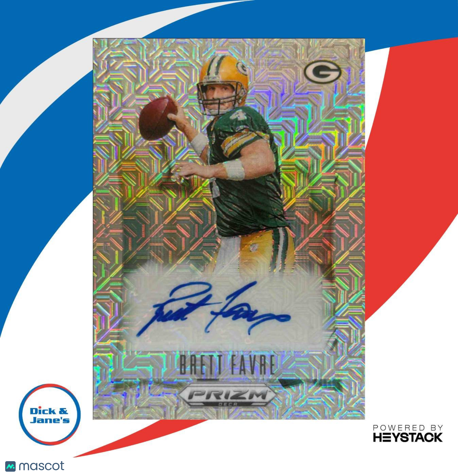 2024 Panini Prizm Deca Brett Favre Signatures Mojo 8/25 #S-BFE Green Bay Packers - Sports Cards