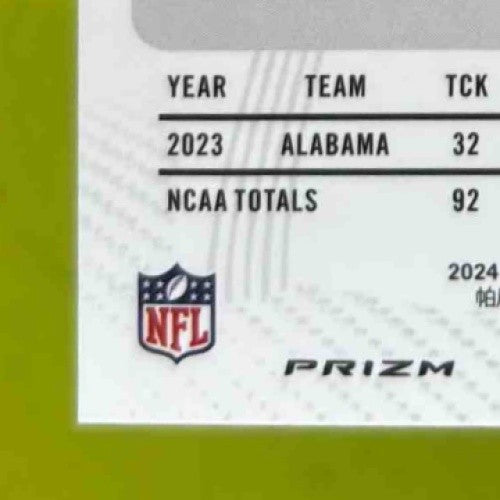 2024 Panini Prizm Deca Kool-Aid McKinstry Signatures Green Shimmer /25 Saints - Sports Cards