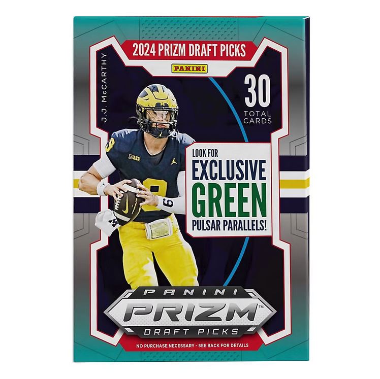 2024 Panini Prizm Draft Picks Football Blaster Box (Green Parallels) - NFL Blaster Box