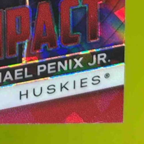 2024 Panini Prizm Draft Picks Michael Penix Jr Instant Impact Red Ice RC Huskies - Sports Cards