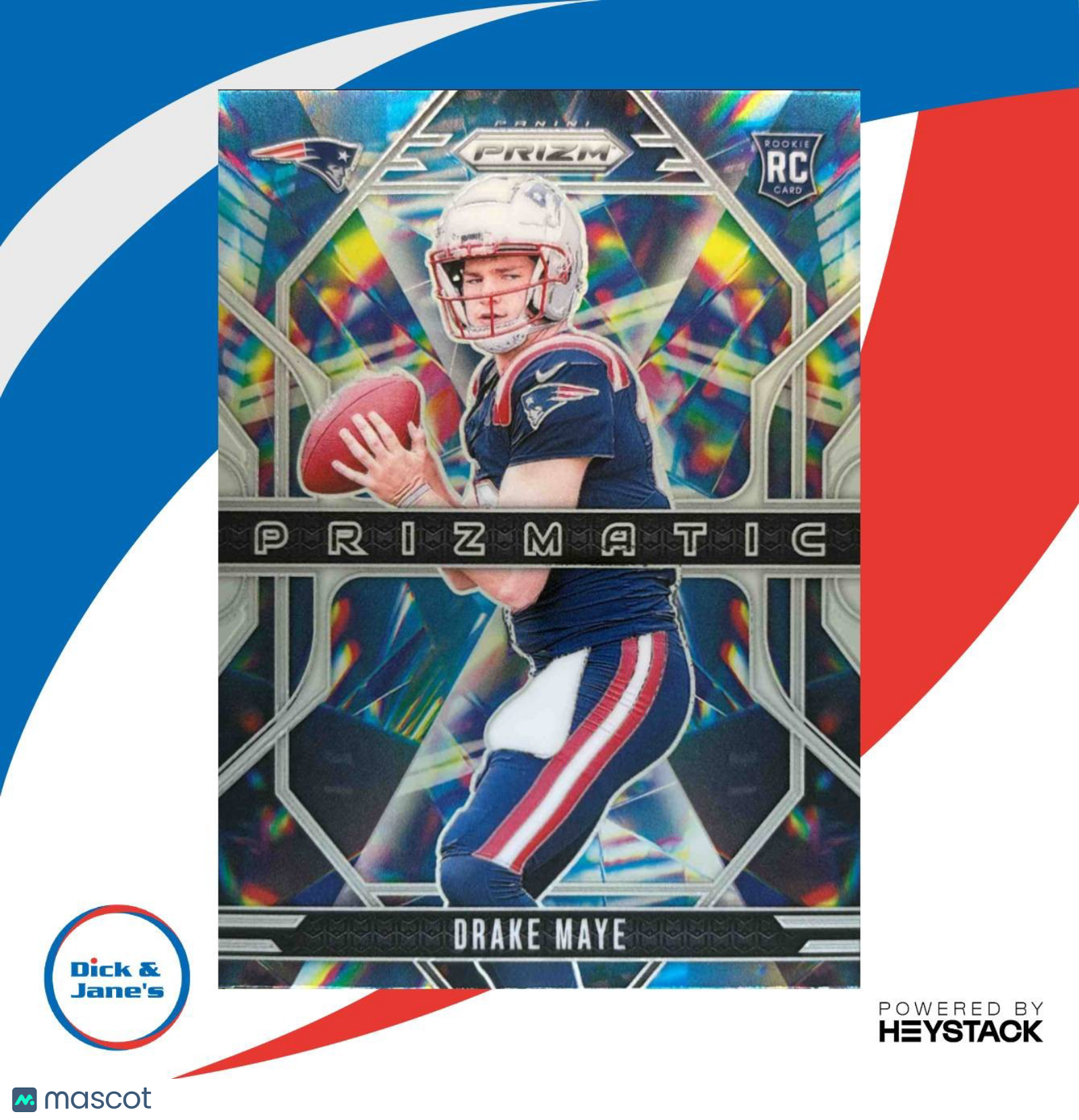 2024 Panini Prizm Drake Maye Prizmatic #2 RC New England Patriots - Sports Cards