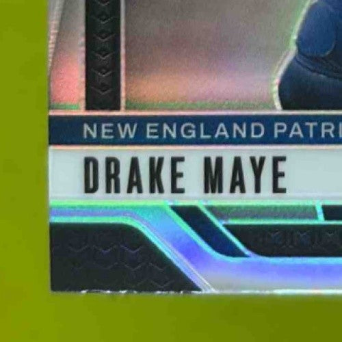 2024 Panini Prizm Drake Maye Silver HOLO #329 RC New England Patriots - Sports Cards