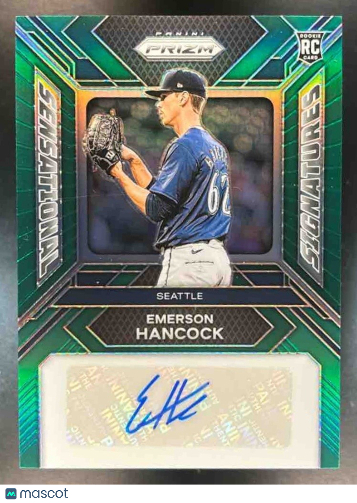 2024 Panini Prizm Emerson Hancock Sensational Signatures Green #SS-EH RC Auto - Sports Cards