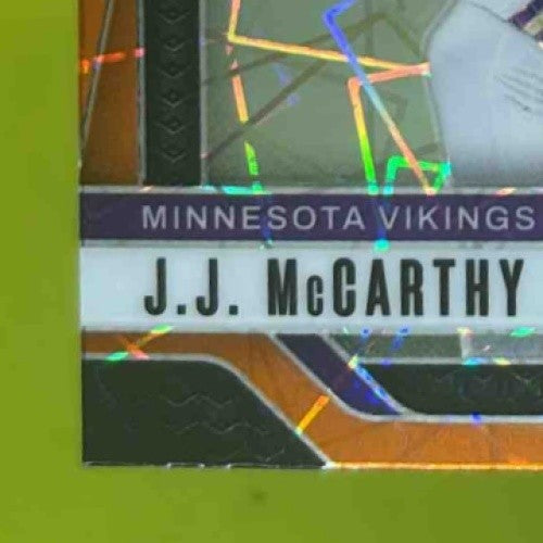 2024 Panini Prizm J.J. McCarthy Lazer #400 RC Minnesota Vikings - Sports Cards
