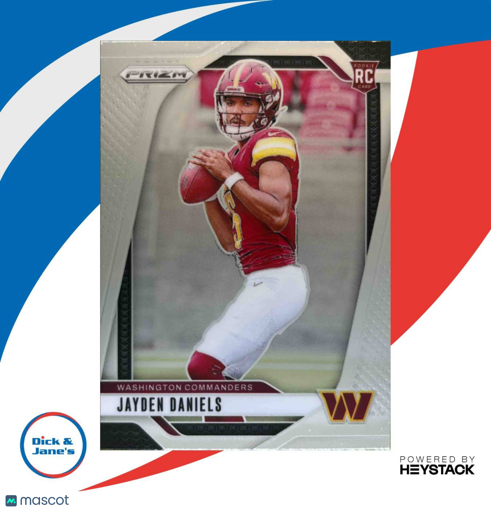 2024 Panini Prizm Jayden Daniels #347 RC Washington Commanders - Sports Cards