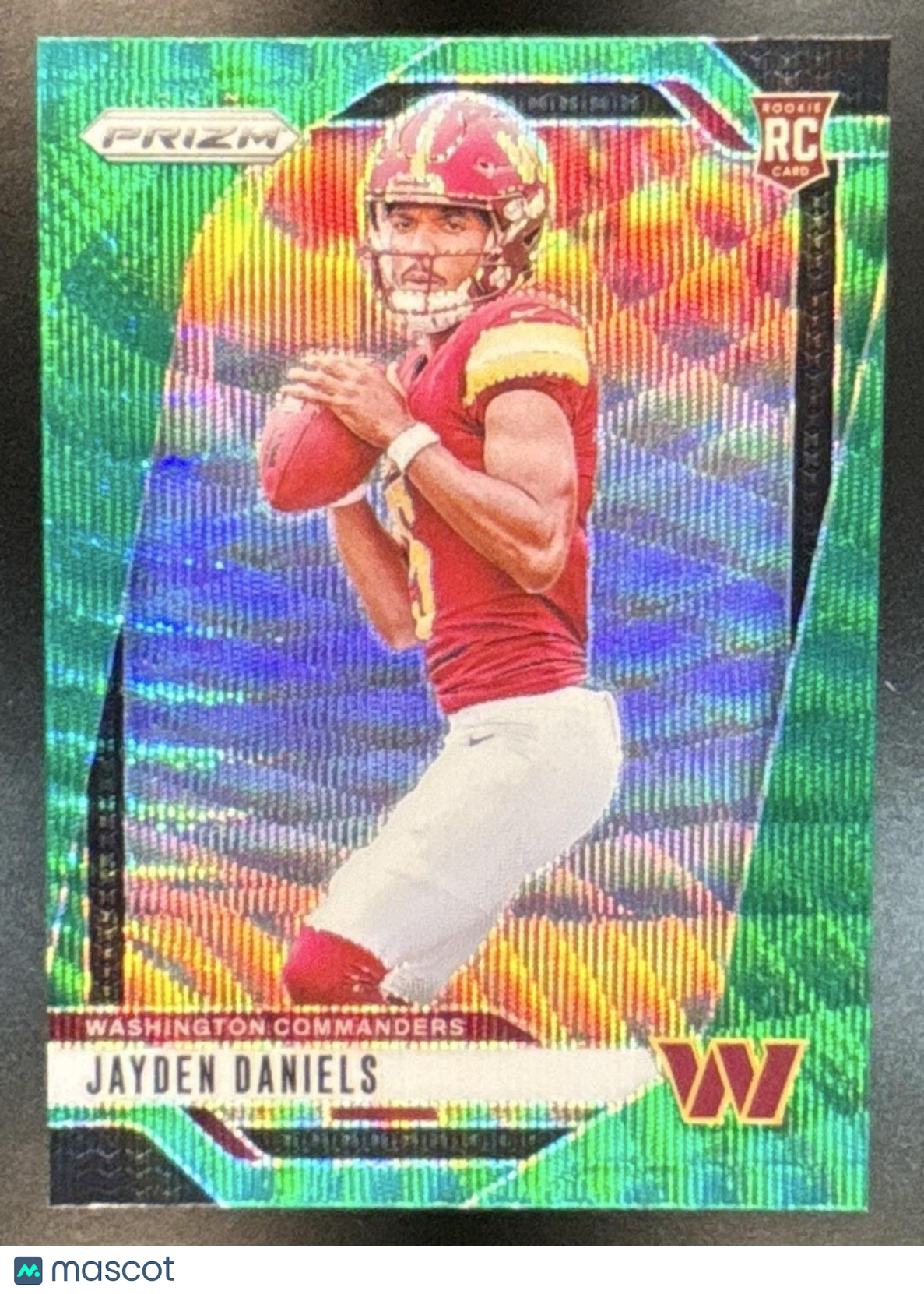 2024 Panini Prizm Jayden Daniels Green Wave #347 RC Washington Commanders - Sports Cards